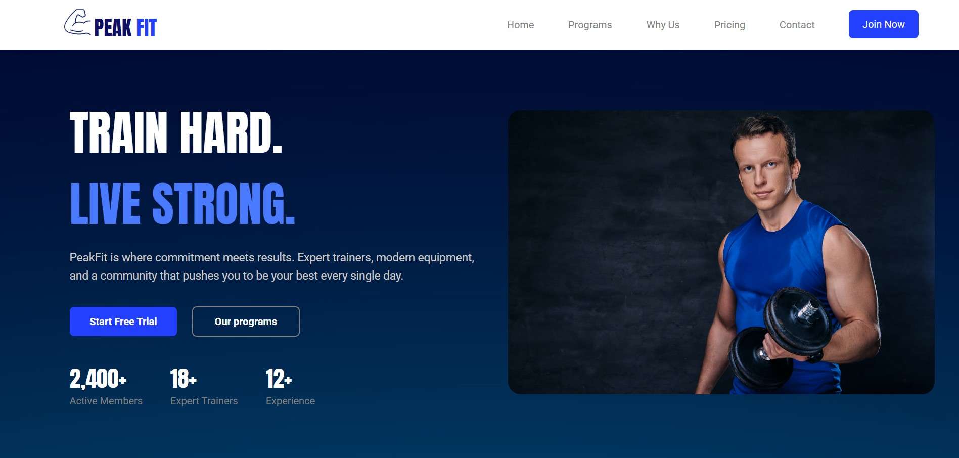 Man lifting dumbbell in gym, fitness training, strength workout.